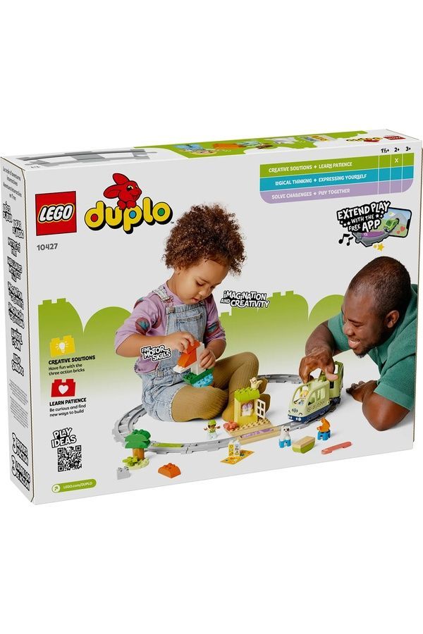 Конструктор LEGO DUPLO - Інтерактивний пригодницький потяг, 57 деталей 10427 ЦБ-00283684 фото