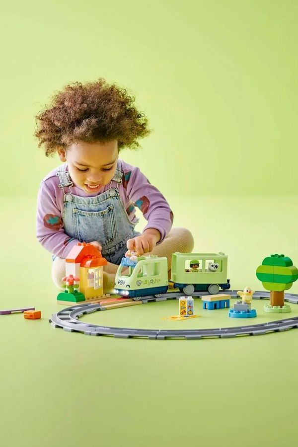 Конструктор LEGO DUPLO - Інтерактивний пригодницький потяг, 57 деталей 10427 ЦБ-00283684 фото