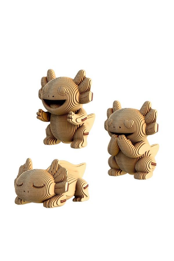 Картонний конструктор "Cartonic 3D Puzzle AXOLOTLS TRIO" Cartonic CARTTRIOAXOL ЦБ-00287126 фото