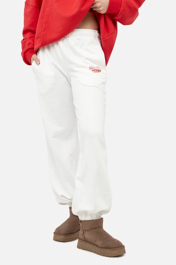 Жіночі спортивні штани 42 колір молочний ЦБ-00242089 SKT000963466 фото