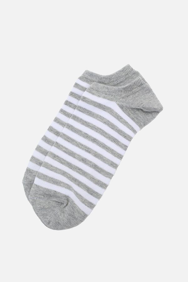 Набор коротких женских носков цвет серый 35-38 ЦБ-00292440 фото