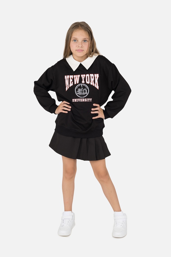 Спідниця-шорти для дівчинки 116 колір чорний ЦБ-00251246 SKT000996295 фото