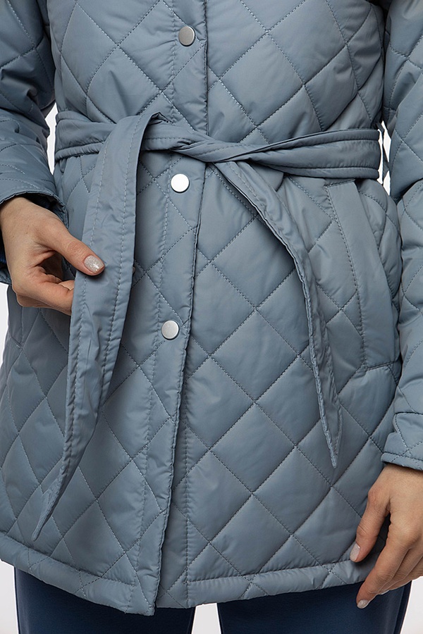 Жіноча стьобана куртка 44 колір блакитний ЦБ-00206946 SKT000882068 фото