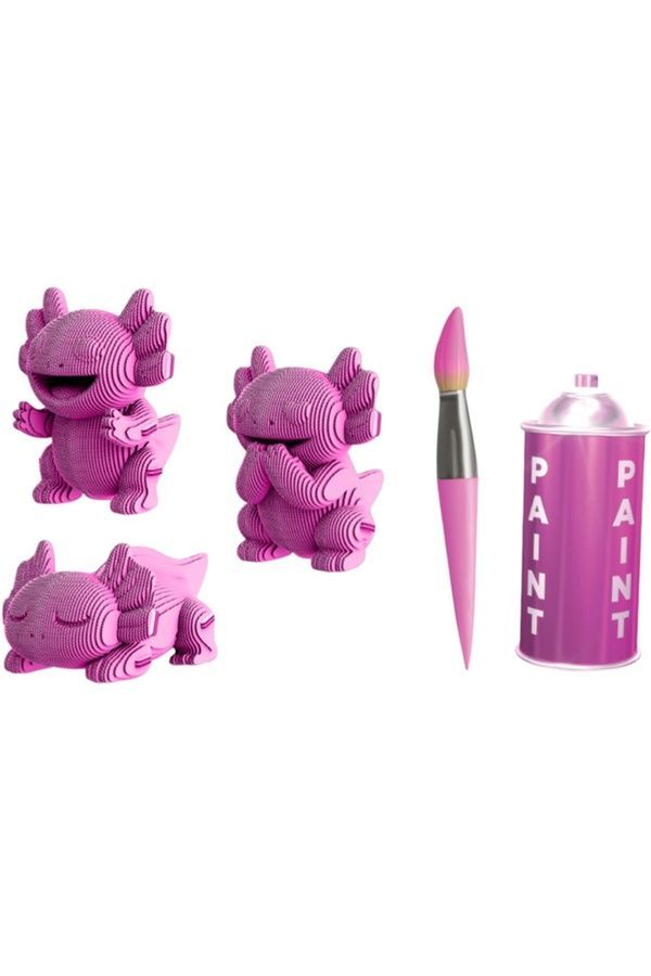 Картонний конструктор "Cartonic 3D Puzzle AXOLOTLS TRIO" Cartonic CARTTRIOAXOL ЦБ-00287126 фото