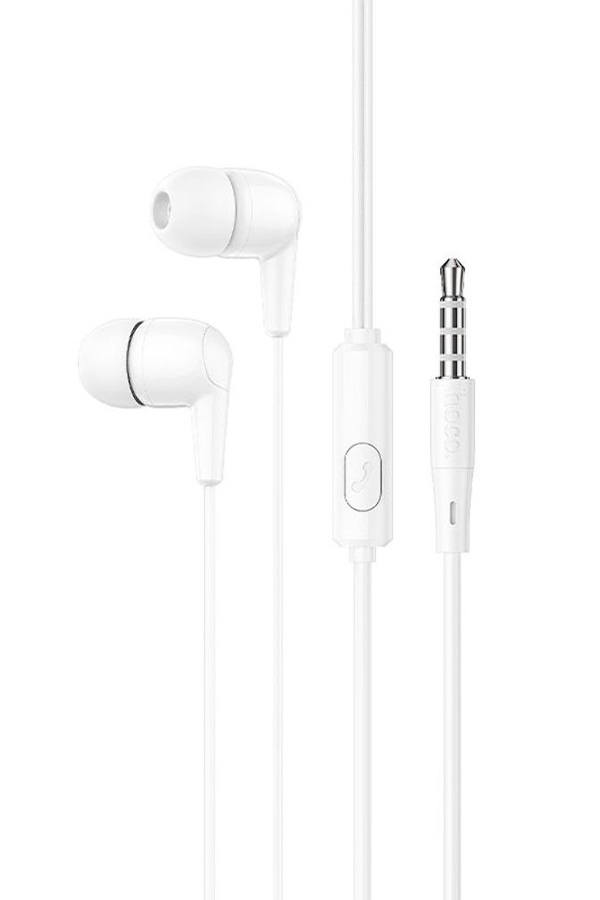 Навушники дротові вакуумні Hoco M97 з мікрофоном Jack 3.5 колір білий ЦБ-00208019 SKT000883896 фото