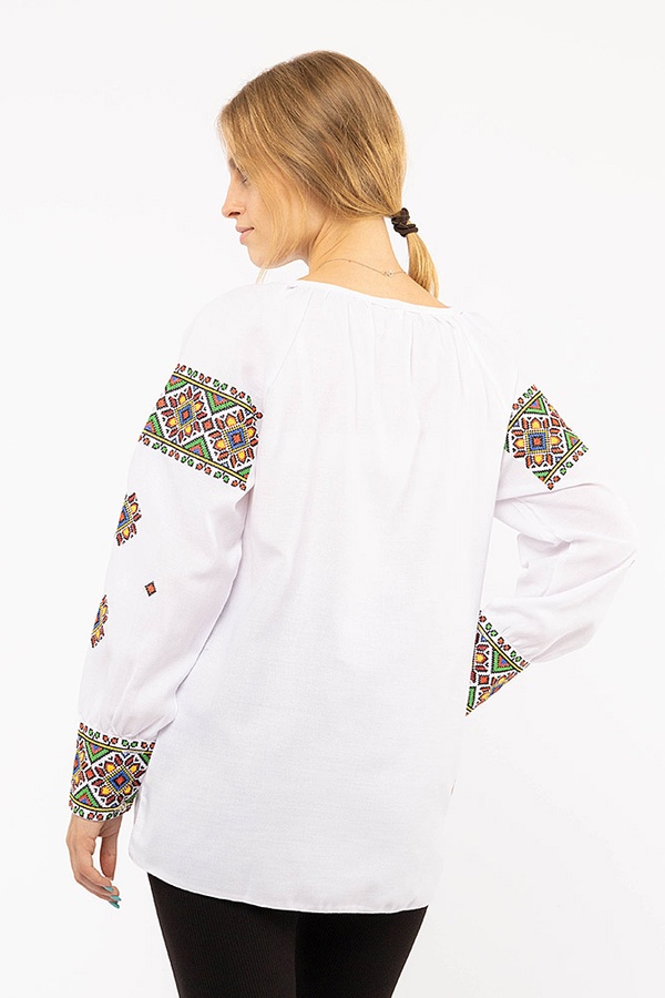 Жіноча сорочка-вишиванка 54 колір білий ЦБ-00197537 SKT000861293 фото