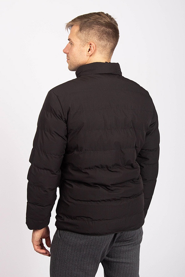 Куртка короткая мужская батал цвет черный ЦБ-00173604 SKT000580850 фото