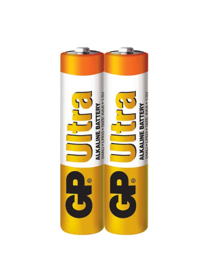 Батарейка GP AAA (LR03) Ultra Alkaline 24AU-S2, ЦЕНА ЗА 1 ШТ. цвет разноцветный ЦБ-00163225 SKT000552799 фото