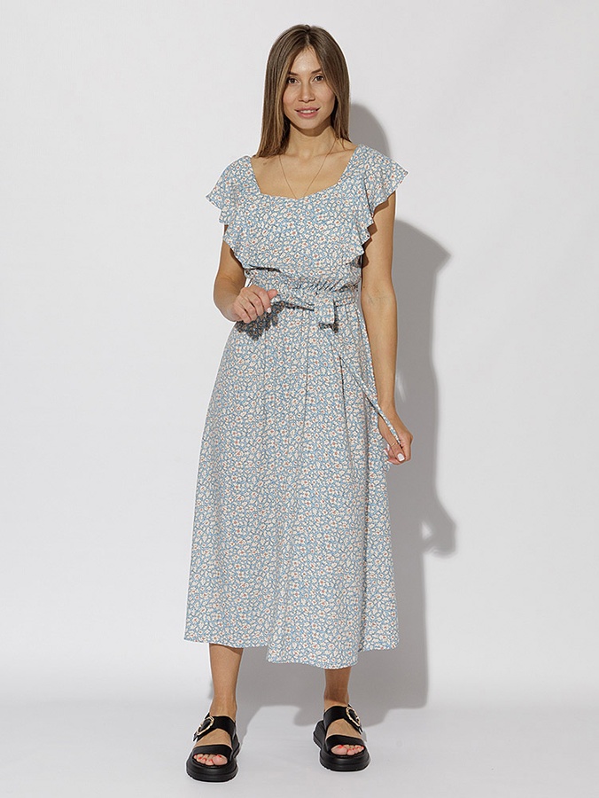 Жіноча довга сукня 42 колір блакитний ЦБ-00219264 SKT000906833 фото