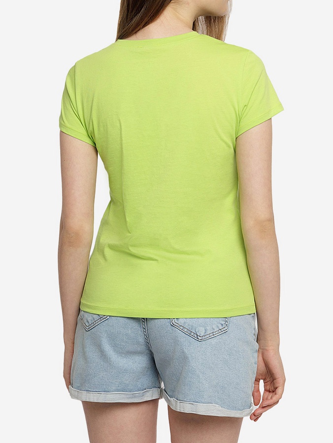 Жіноча футболка регуляр 42 колір салатовий ЦБ-00219316 SKT000907086 фото