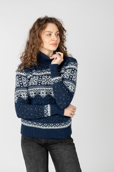 Жіночий светр 46 колір темно-синій ЦБ-00233519 SKT000941679 фото