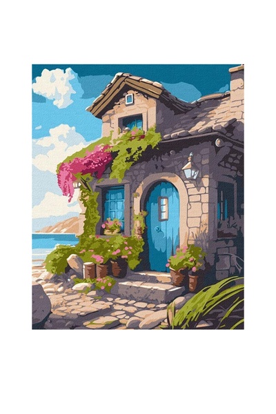 Набор для росписи по номерам - Дом на побережье цвет разноцветный ЦБ-00249835 SKT000991961 фото