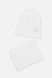 Комплект шапка-шарф на дівчинку 52-54 колір білий ЦБ-00206087 SKT000879704 фото 1