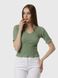 Женская блуза жатка с коротким рукавом 48 цвет мятный ЦБ-00219038 SKT000906087 фото 1