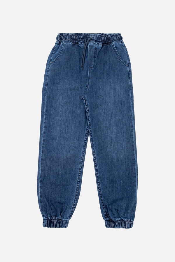 Джогеры джинсовые для мальчика 122 цвет темно-синий ЦБ-00245746 SKT000982611 фото