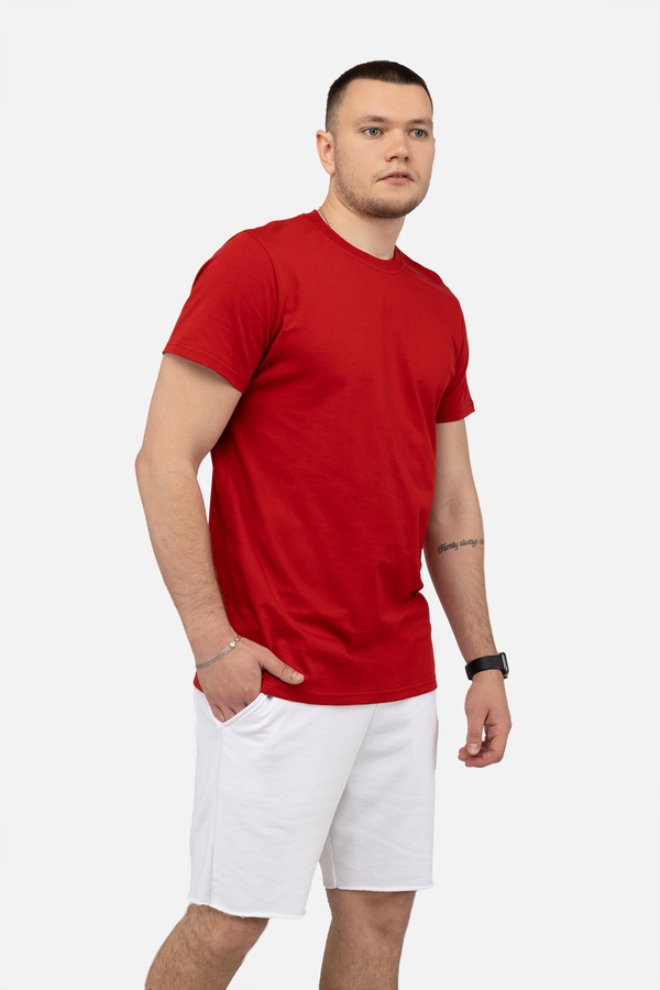 Мужская футболка с коротким рукавом 44 цвет красный ЦБ-00242134 SKT000963611 фото