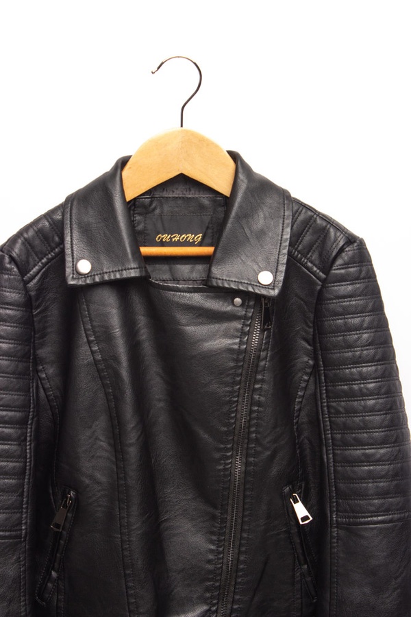 Куртка-косуха коротка жіноча 42 колір чорний ЦБ-00158145 SKT000535668 фото