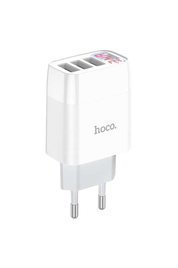 Сетевое зарядное устройство Hoco C93A 3 USB цвет белый ЦБ-00213193 SKT000893326 фото