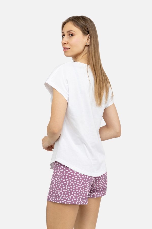 Жіноча піжама 50 колір ліловий ЦБ-00248937 SKT000990452 фото