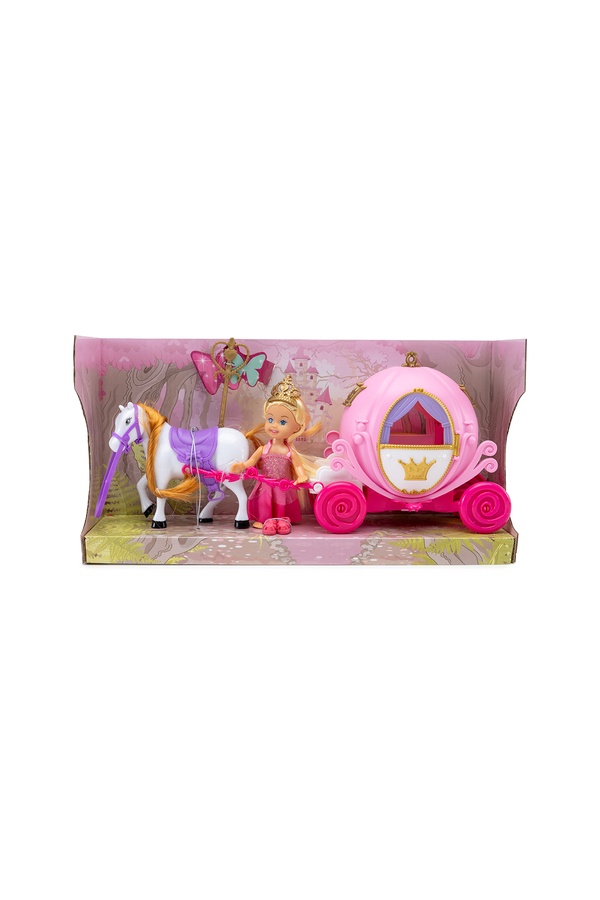Карета с лошадкой и куклой цвет разноцветный ЦБ-00248072 SKT000988544 фото