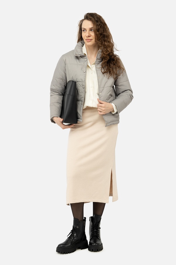 Жіноча куртка 42 колір сірий ЦБ-00243902 SKT000969736 фото
