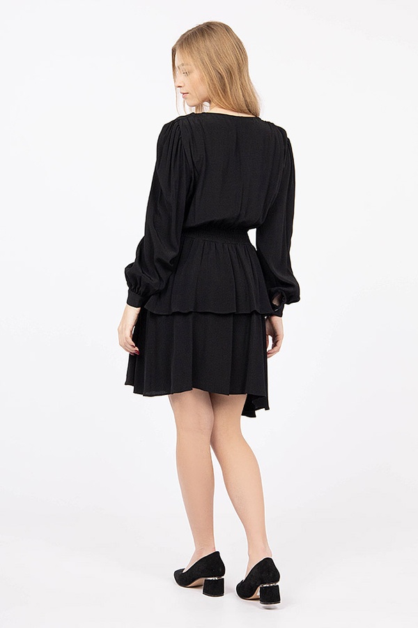 Сукня жіноча 42 колір чорний ЦБ-00182791 SKT000605079 фото