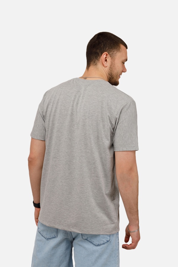 Чоловіча футболка з коротким рукавом 54 колір сірий ЦБ-00250768 SKT000994273 фото