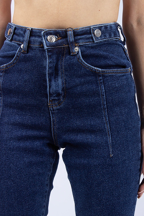 Джогери джинсові жіночі колір темно-синій ЦБ-00169125 SKT000567102 фото