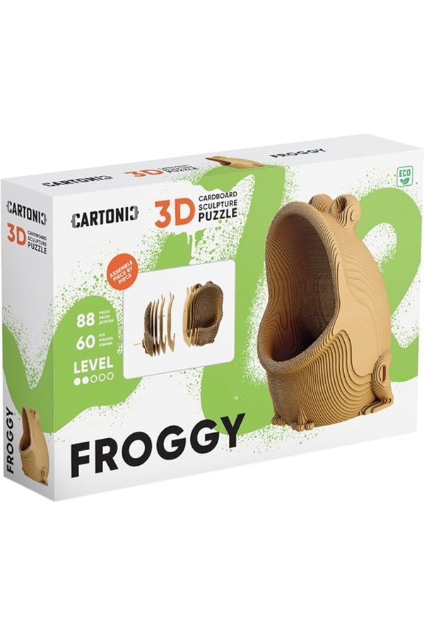 Картонний конструктор "Cartonic 3D Puzzle FROGGY" Cartonic CARTFROGHOL ЦБ-00287128 фото