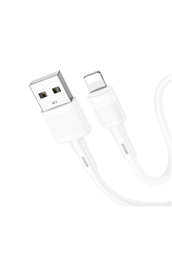 USB кабель Hoco X83 Lightning 24A 1 м цвет белый ЦБ-00200558 SKT000868649 фото