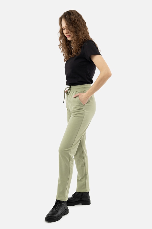 Жіночі спортивні штани 42 колір оливковий ЦБ-00210771 SKT000890670 фото