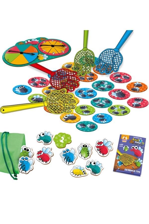 Гра настільна - Бац! Бац! Скажені мухи Vladi Toys VT8055-37 ЦБ-00260281 фото