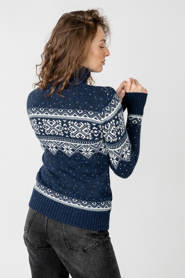 Жіночий светр 46 колір темно-синій ЦБ-00233519 SKT000941679 фото