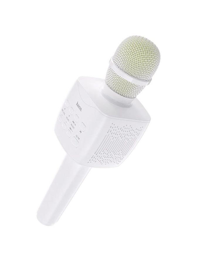 Бездротовий караоке мікрофон-колонка BK5 колір білий ЦБ-00215824 SKT000899291 фото