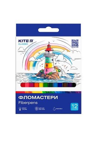 Набор фломастеров на водной основе Kitе Classic KITE K-447 ЦБ-00255210 фото