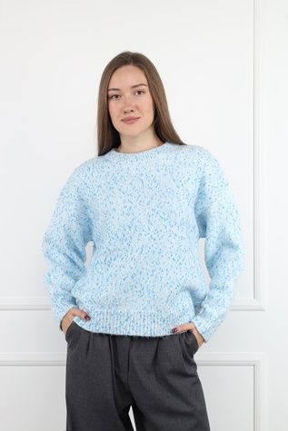 Джемпер зимовий жіночий колір блакитний 48 ЦБ-00298864 фото