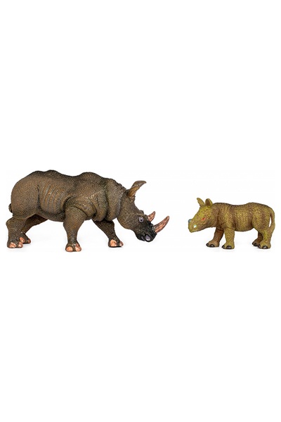 Набор фигурок животного "Сафари" Носорог и носорожка цвет разноцветный ЦБ-00237310 SKT000953941 фото