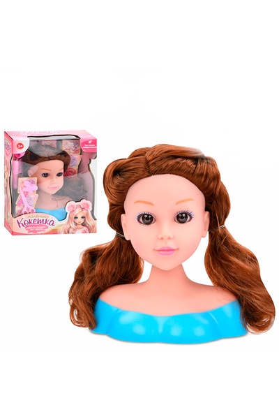 Лялька-голова для зачісок колір різнокольоровий ЦБ-00248083 SKT000988555 фото