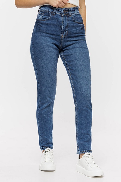 Женские джинсы 50 цвет темно-синий ЦБ-00204880 SKT000877158 фото