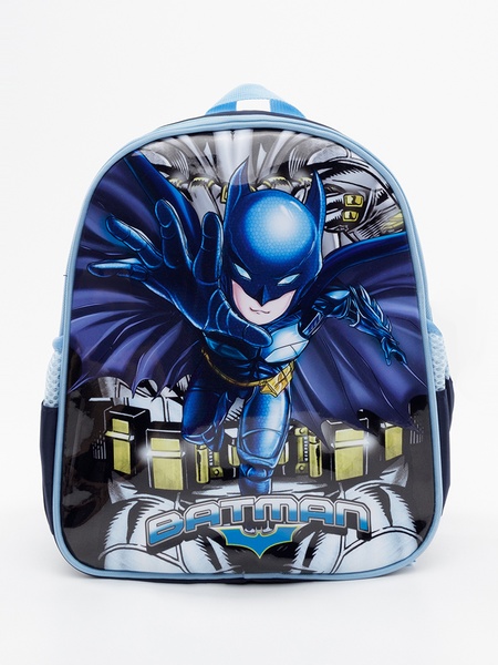 Портфель школьный с принтом героя комиксов - Бэтмен цвет синий ЦБ-00225777 SKT000922814 фото