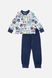 Пижама с длинным рукавом для мальчика 110 цвет синий ЦБ-00246699 SKT000985184 фото 1