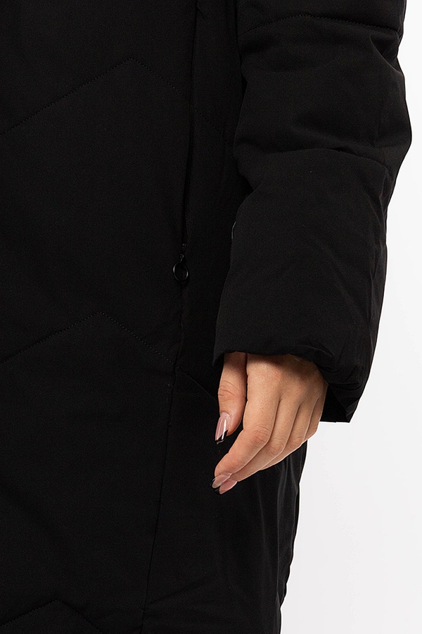 Женская куртка 56 цвет черный ЦБ-00195662 SKT000857755 фото