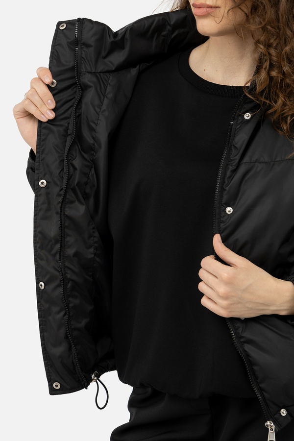 Женская куртка 50 цвет черный ЦБ-00238351 SKT000956265 фото