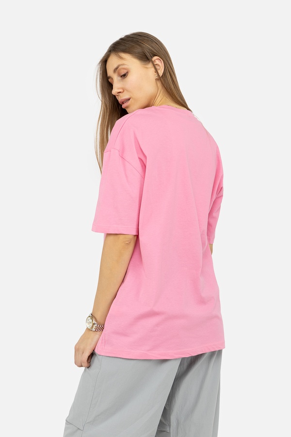 Женская футболка 44 цвет розовый ЦБ-00245782 SKT000982738 фото