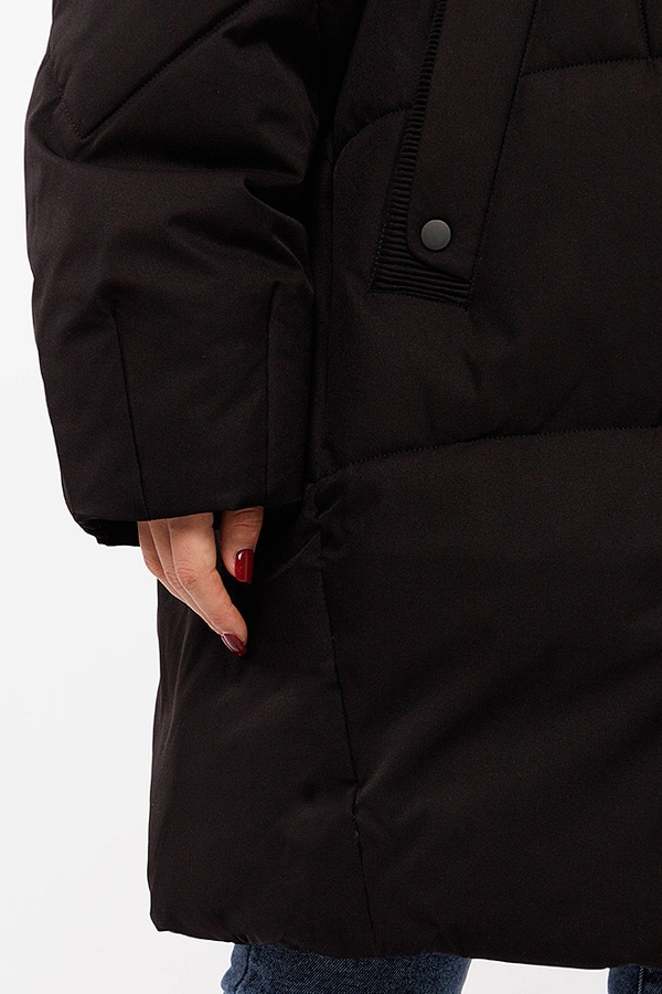 Женская куртка 56 цвет черный ЦБ-00195663 SKT000857761 фото