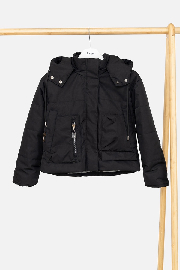 Куртка для дівчинки 140 колір чорний ЦБ-00242604