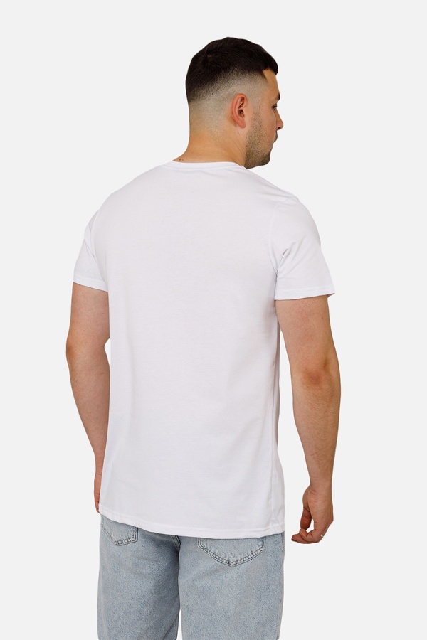 Чоловіча патріотична футболка з коротким рукавом 44 колір білий ЦБ-00253252 SKT001001368 фото