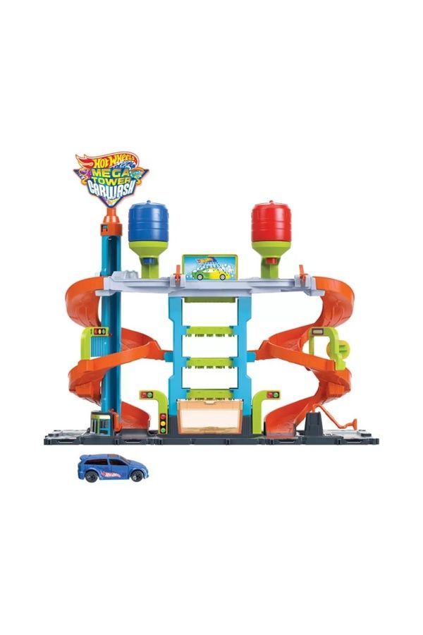Игровой набор "Автомойка: Мегабашня" Hot Wheels HDP05 ЦБ-00215177 фото