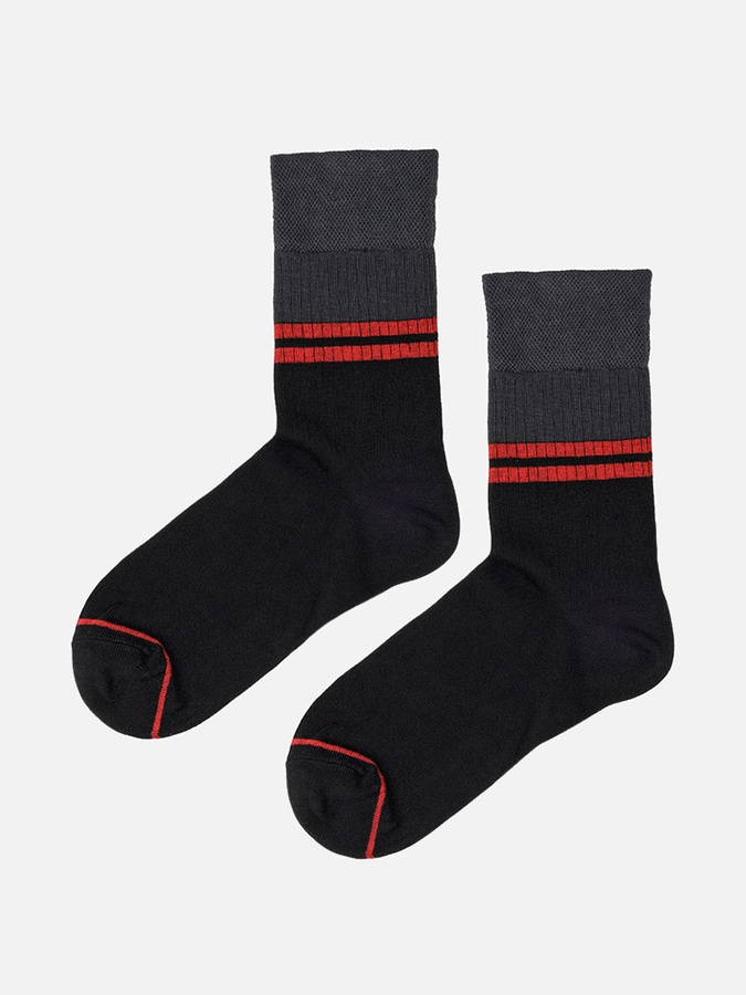 Чоловічі шкарпетки 40-42 колір чорний ЦБ-00229785 SKT000933224 фото