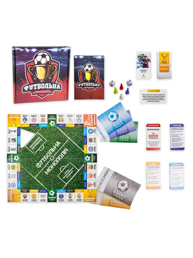 Настільна гра Strateg "Футбольна монополія" колір різнокольоровий ЦБ-00117298 SKT000447856 фото